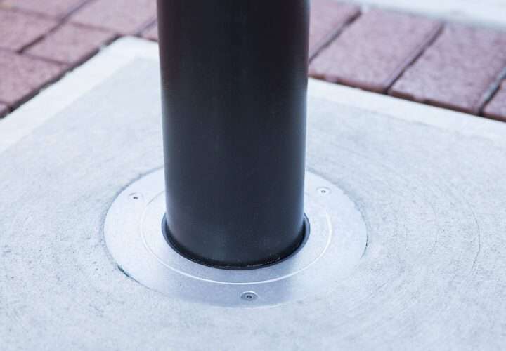 City-friendly retractable bollards